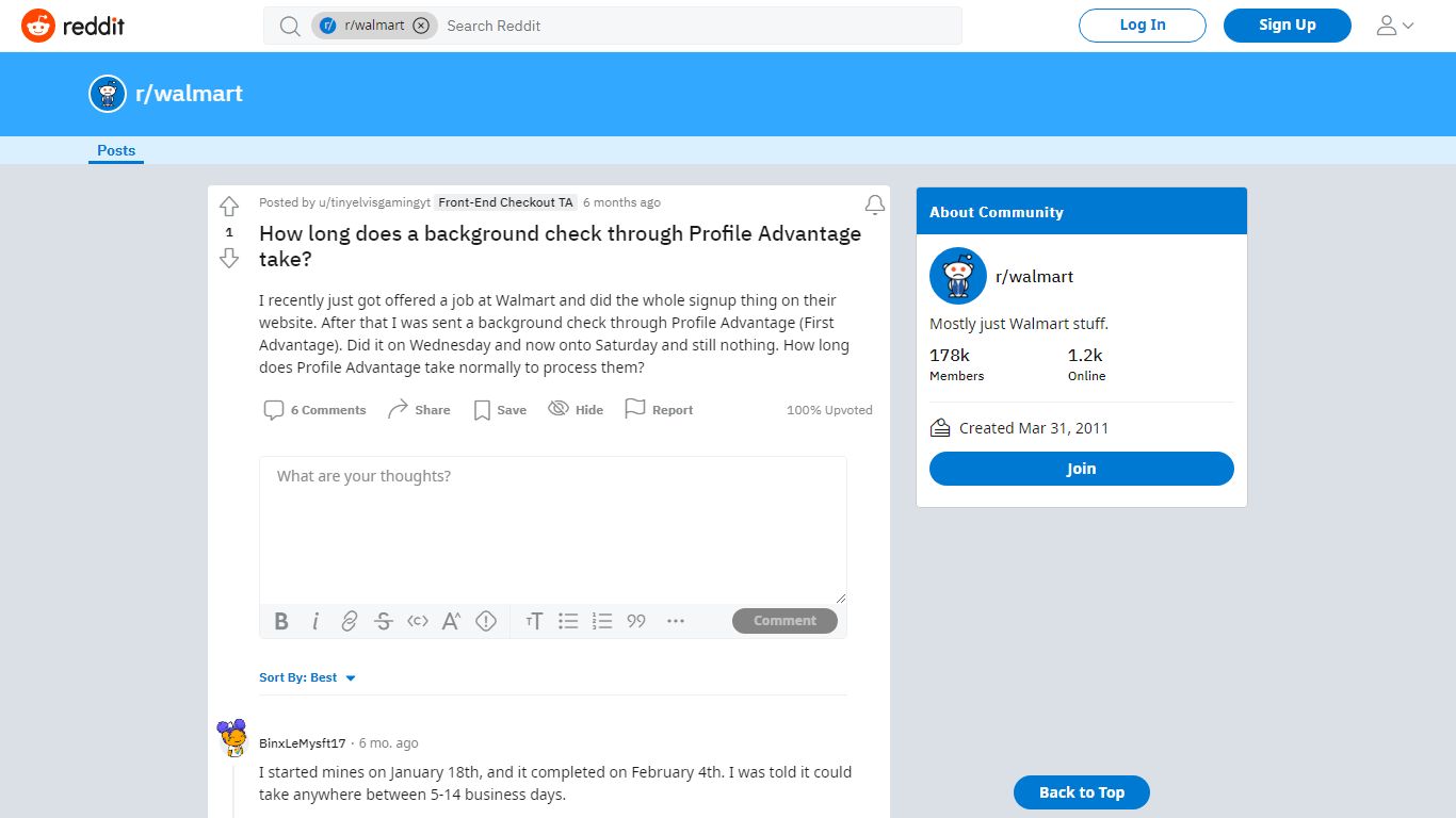 How long does a background check through Profile Advantage take?