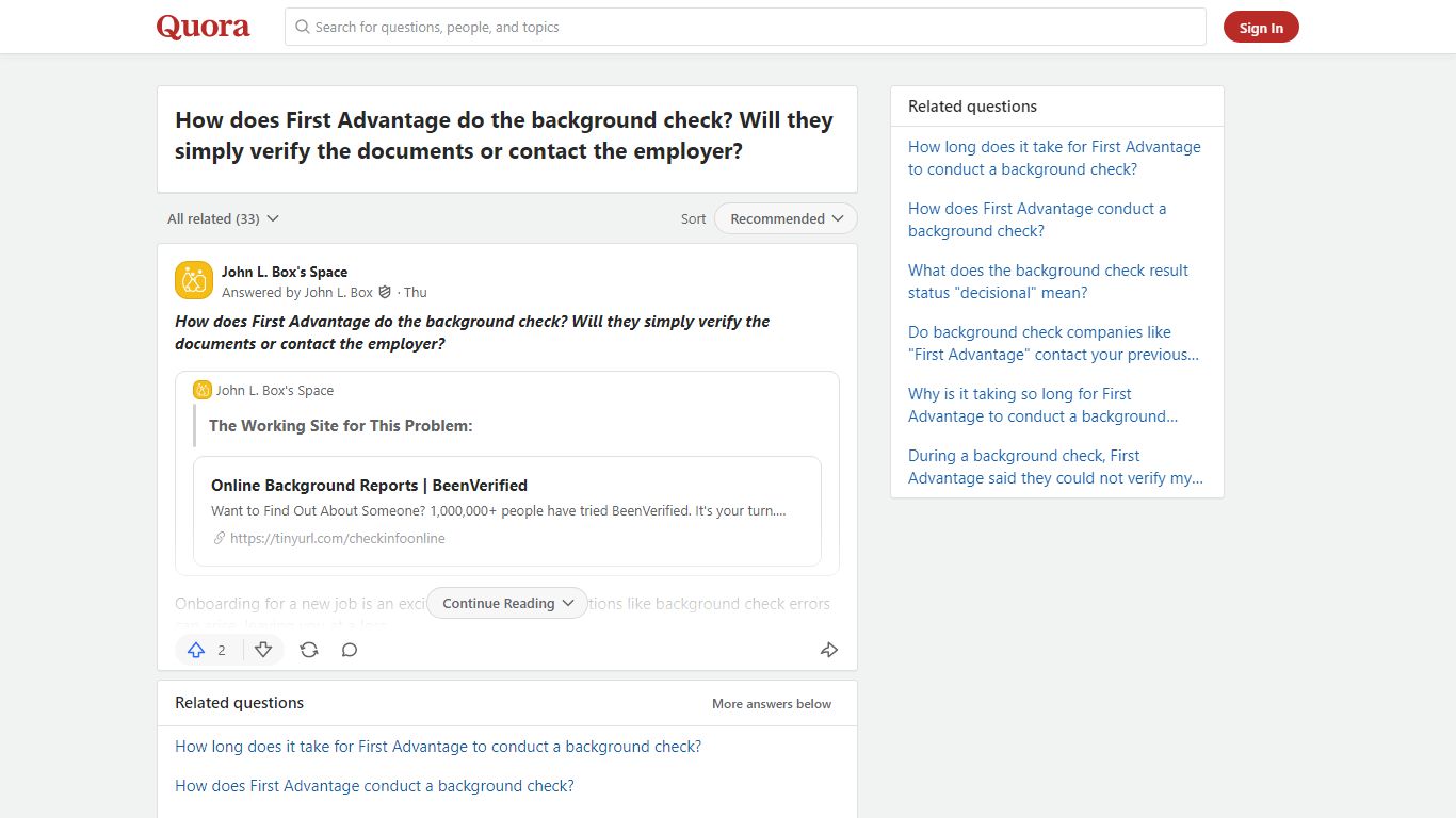How does First Advantage do the background check? Will they ... - Quora